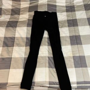 Womens lululemon full length black leggings size 4